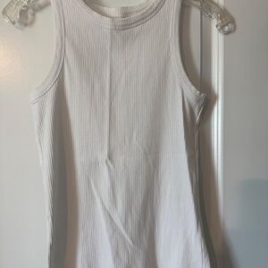 Maurices White Ribbed Style Tank Top Sz: Large